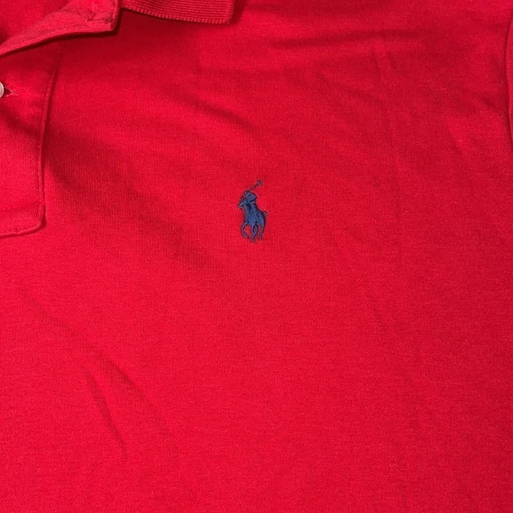 Polo Ralph Lauren red pima soft touch polo shirt size large short sleeve